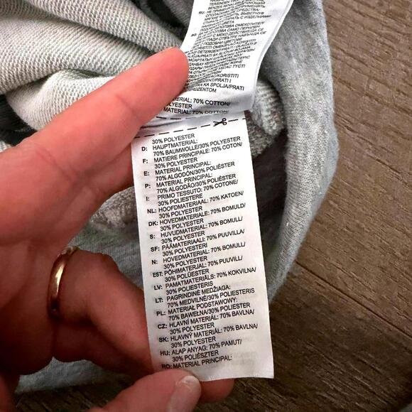 Adidas Sweatshirt Women's Medium Gray Pullover Funnel Neck - Picture 8 of 9